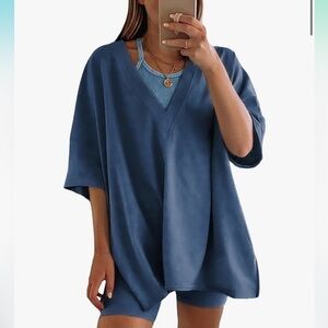 Matching biker short set! Only worn once!